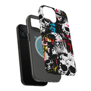 Punk Skulls 1 Tough Cases For Apple iPhone (17, 16, 15, 14, 13, 12, 11, X, SE, 8, 7/ Air, Plus, Pro, Max, Mini, XR, XS), Print in USA