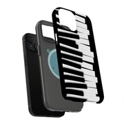 Piano Key Chaos Tough Cases For Apple iPhone (17, 16, 15, 14, 13, 12, 11, X, SE, 8, 7/ Air, Plus, Pro, Max, Mini, XR, XS), Print in USA