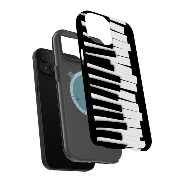 Piano Key Chaos Tough Cases For Apple iPhone (17, 16, 15, 14, 13, 12, 11, X, SE, 8, 7/ Air, Plus, Pro, Max, Mini, XR, XS), Print in USA