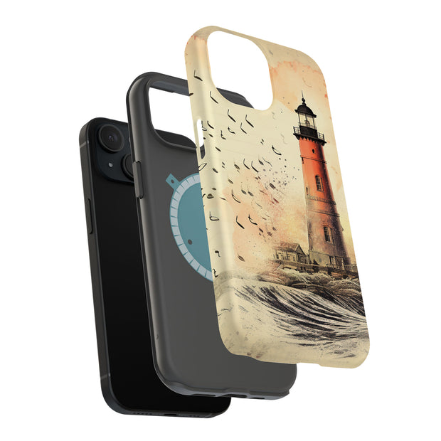 Lighthouse 2 Tough Cases For Apple iPhone (17, 16, 15, 14, 13, 12, 11, X, SE, 8, 7/ Air, Plus, Pro, Max, Mini, XR, XS), Print in USA