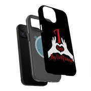 My Girlfriend 2 Tough Cases For Apple iPhone (17, 16, 15, 14, 13, 12, 11, X, SE, 8, 7/ Air, Plus, Pro, Max, Mini, XR, XS), Print in USA