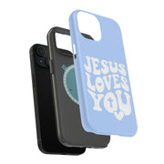 Jesus Love U 1 Tough Cases For Apple iPhone (17, 16, 15, 14, 13, 12, 11, X, SE, 8, 7/ Air, Plus, Pro, Max, Mini, XR, XS), Print in USA