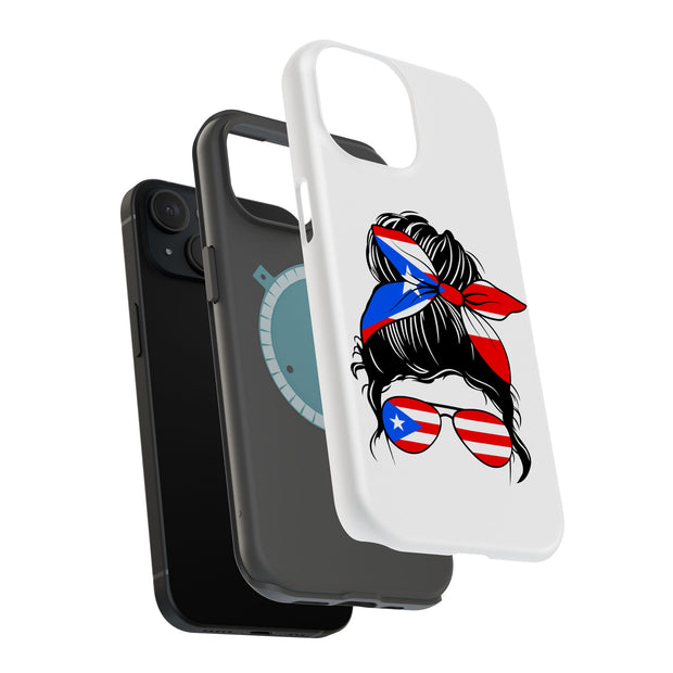 Puerto Rico Bow Tough Cases For Apple iPhone (17, 16, 15, 14, 13, 12, 11, X, SE, 8, 7/ Air, Plus, Pro, Max, Mini, XR, XS), Print in USA