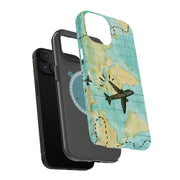 Travel World Tough Cases For Apple iPhone (17, 16, 15, 14, 13, 12, 11, X, SE, 8, 7/ Air, Plus, Pro, Max, Mini, XR, XS), Print in USA