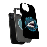 Angry Shark Tough Cases For Apple iPhone (17, 16, 15, 14, 13, 12, 11, X, SE, 8, 7/ Air, Plus, Pro, Max, Mini, XR, XS), Print in USA