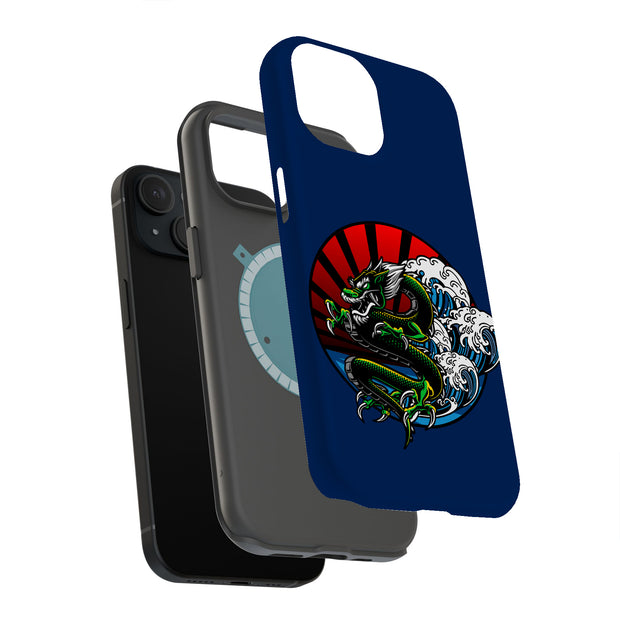 Japanese Dragon Tough Cases For Apple iPhone (17, 16, 15, 14, 13, 12, 11, X, SE, 8, 7/ Air, Plus, Pro, Max, Mini, XR, XS), Print in USA