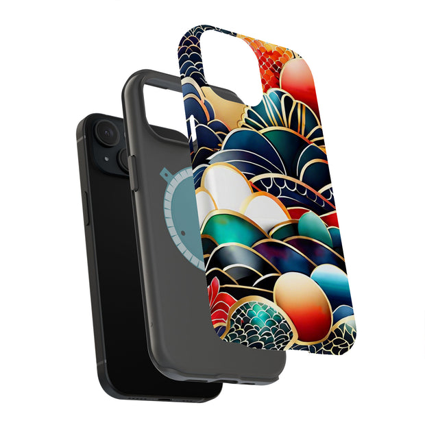 Japanese Wave Tough Cases For Apple iPhone (17, 16, 15, 14, 13, 12, 11, X, SE, 8, 7/ Air, Plus, Pro, Max, Mini, XR, XS), Print in USA