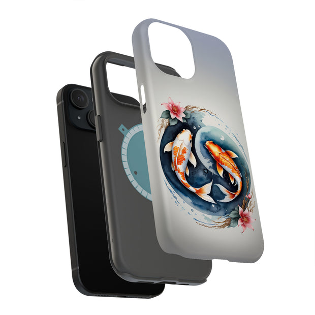 Koi Fish 1 Tough Cases For Apple iPhone (17, 16, 15, 14, 13, 12, 11, X, SE, 8, 7/ Air, Plus, Pro, Max, Mini, XR, XS), Print in USA