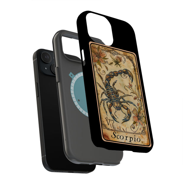 Zodiac Scorpio Tough Cases For Apple iPhone (17, 16, 15, 14, 13, 12, 11, X, SE, 8, 7/ Air, Plus, Pro, Max, Mini, XR, XS), Print in USA