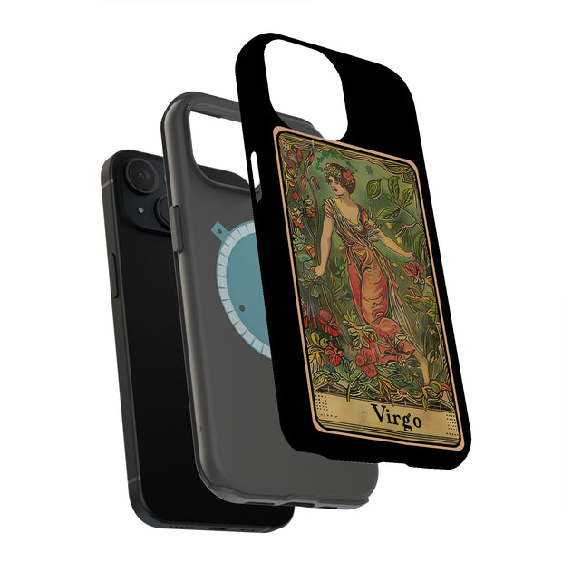 Zodiac Virgo Tough Cases For Apple iPhone (17, 16, 15, 14, 13, 12, 11, X, SE, 8, 7/ Air, Plus, Pro, Max, Mini, XR, XS), Print in USA