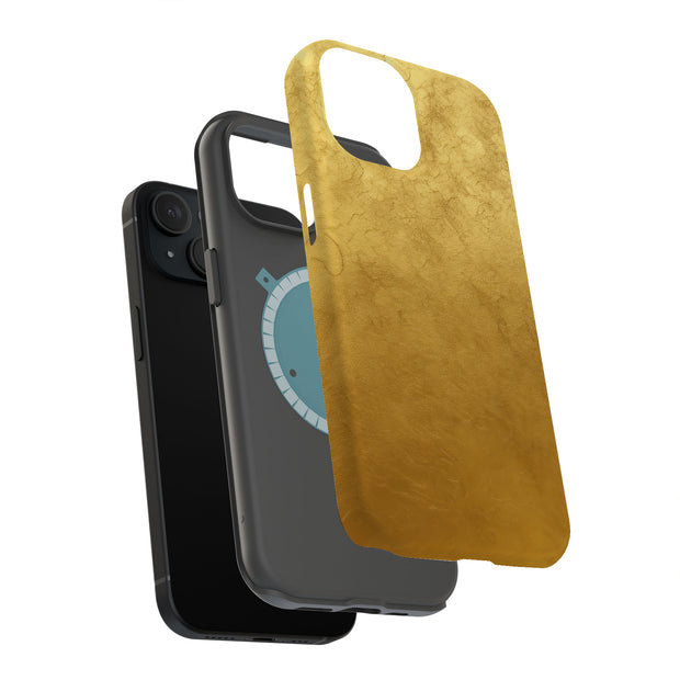 Gold Foil Wrap Tough Cases For Apple iPhone (17, 16, 15, 14, 13, 12, 11, X, SE, 8, 7/ Air, Plus, Pro, Max, Mini, XR, XS), Print in USA