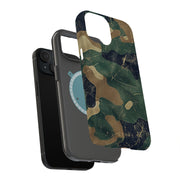 Combat Camouflage Tough Cases For Apple iPhone (17, 16, 15, 14, 13, 12, 11, X, SE, 8, 7/ Air, Plus, Pro, Max, Mini, XR, XS), Print in USA