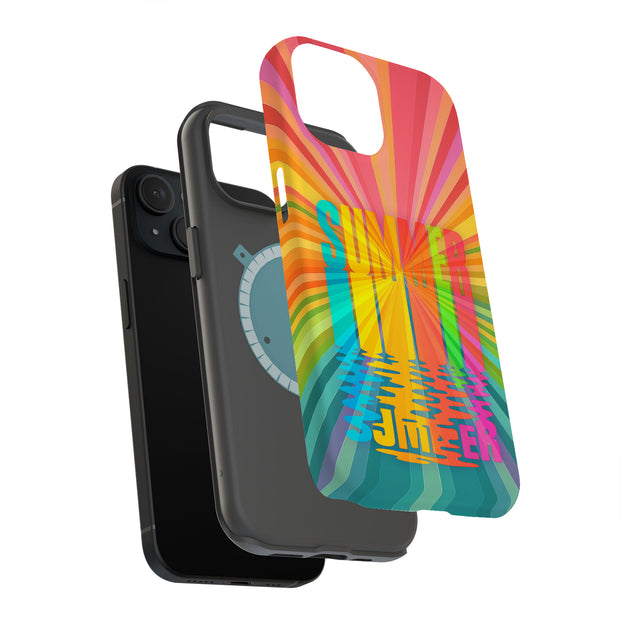 Colorful Summer Tough Cases For Apple iPhone (17, 16, 15, 14, 13, 12, 11, X, SE, 8, 7/ Air, Plus, Pro, Max, Mini, XR, XS), Print in USA