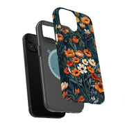 Wild Flowers Tough Cases For Apple iPhone (17, 16, 15, 14, 13, 12, 11, X, SE, 8, 7/ Air, Plus, Pro, Max, Mini, XR, XS), Print in USA