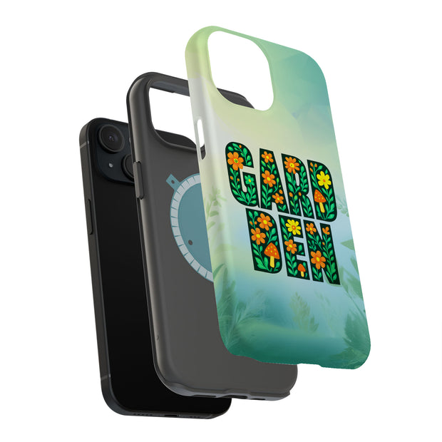 Garden Flower Tough Cases For Apple iPhone (17, 16, 15, 14, 13, 12, 11, X, SE, 8, 7/ Air, Plus, Pro, Max, Mini, XR, XS), Print in USA