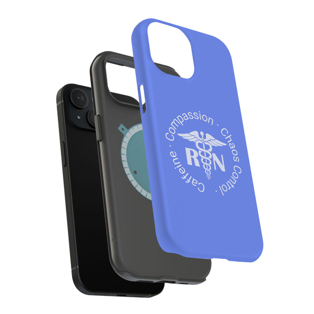RN Nurse Caffeine Tough Cases For Apple iPhone (17, 16, 15, 14, 13, 12, 11, X, SE, 8, 7/ Air, Plus, Pro, Max, Mini, XR, XS), Print in USA