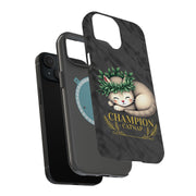 Catnap Champion Tough Cases For Apple iPhone (17, 16, 15, 14, 13, 12, 11, X, SE, 8, 7/ Air, Plus, Pro, Max, Mini, XR, XS), Print in USA