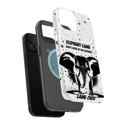 Elephant Game Tough Cases For Apple iPhone (17, 16, 15, 14, 13, 12, 11, X, SE, 8, 7/ Air, Plus, Pro, Max, Mini, XR, XS), Print in USA