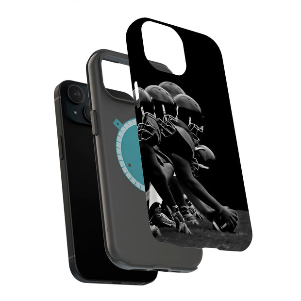 Football Player Tough Cases For Apple iPhone (17, 16, 15, 14, 13, 12, 11, X, SE, 8, 7/ Air, Plus, Pro, Max, Mini, XR, XS), Print in USA