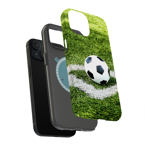 Soccer  Tough Cases For Apple iPhone (17, 16, 15, 14, 13, 12, 11, X, SE, 8, 7/ Air, Plus, Pro, Max, Mini, XR, XS), Print in USA
