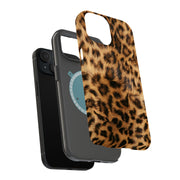 Leopard Skin Tough Cases For Apple iPhone (17, 16, 15, 14, 13, 12, 11, X, SE, 8, 7/ Air, Plus, Pro, Max, Mini, XR, XS), Print in USA