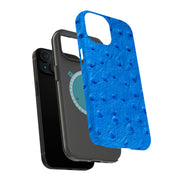 Blue Ostrich Tough Cases For Apple iPhone (17, 16, 15, 14, 13, 12, 11, X, SE, 8, 7/ Air, Plus, Pro, Max, Mini, XR, XS), Print in USA