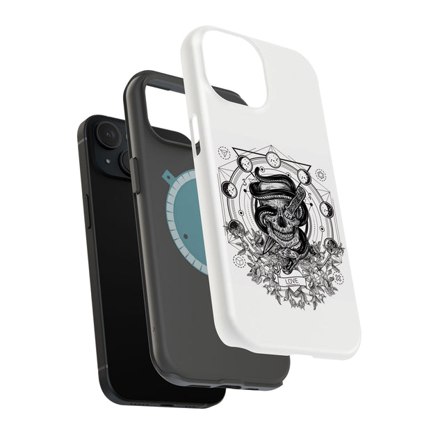 Skull Snake Tough Cases For Apple iPhone (17, 16, 15, 14, 13, 12, 11, X, SE, 8, 7/ Air, Plus, Pro, Max, Mini, XR, XS), Print in USA