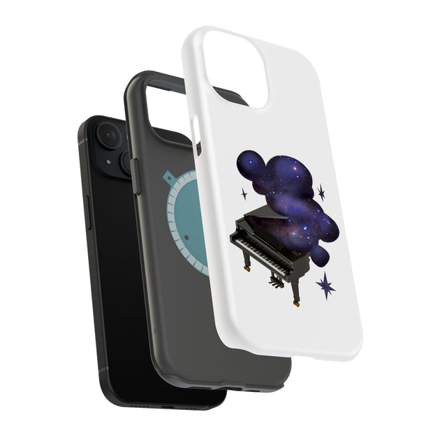 Space Piano Tough Cases For Apple iPhone (17, 16, 15, 14, 13, 12, 11, X, SE, 8, 7/ Air, Plus, Pro, Max, Mini, XR, XS), Print in USA