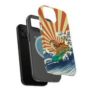 Japanese Tiger Tough Cases For Apple iPhone (17, 16, 15, 14, 13, 12, 11, X, SE, 8, 7/ Air, Plus, Pro, Max, Mini, XR, XS), Print in USA