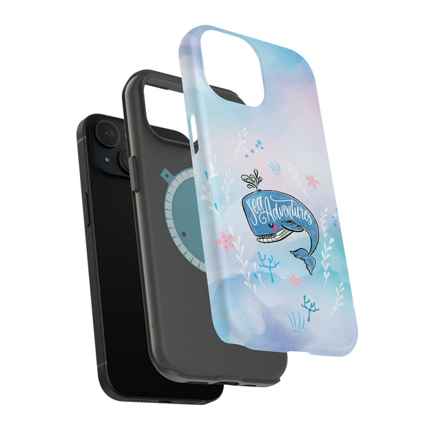 Adventure Whale Tough Cases For Apple iPhone (17, 16, 15, 14, 13, 12, 11, X, SE, 8, 7/ Air, Plus, Pro, Max, Mini, XR, XS), Print in USA