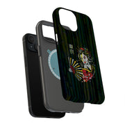 Geisha Bamboo Tough Cases For Apple iPhone (17, 16, 15, 14, 13, 12, 11, X, SE, 8, 7/ Air, Plus, Pro, Max, Mini, XR, XS), Print in USA