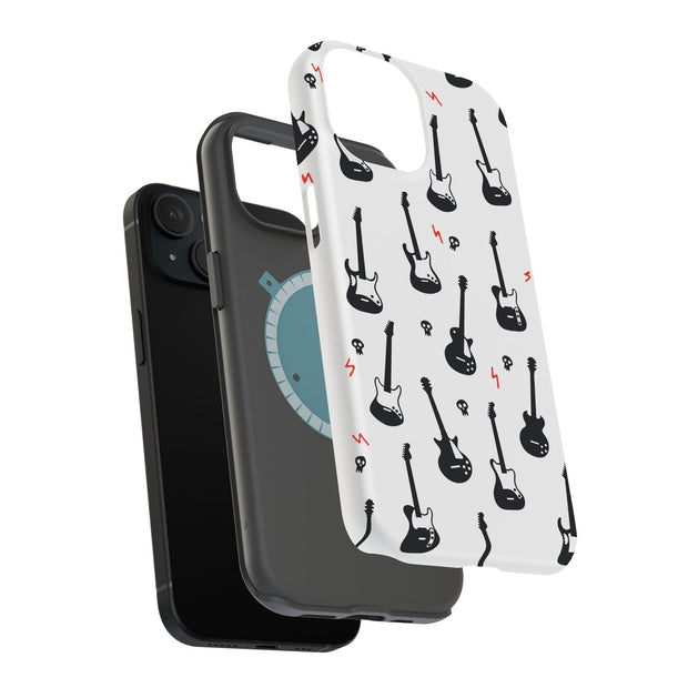 Rock Guitar Tough Cases For Apple iPhone (17, 16, 15, 14, 13, 12, 11, X, SE, 8, 7/ Air, Plus, Pro, Max, Mini, XR, XS), Print in USA