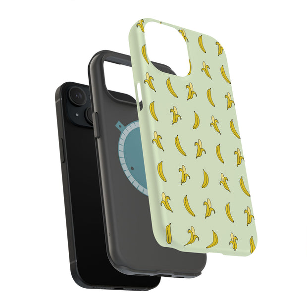 Cute Bananas Tough Cases For Apple iPhone (17, 16, 15, 14, 13, 12, 11, X, SE, 8, 7/ Air, Plus, Pro, Max, Mini, XR, XS), Print in USA