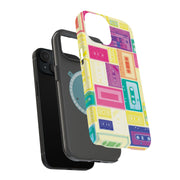 Cassette Tough Cases For Apple iPhone (17, 16, 15, 14, 13, 12, 11, X, SE, 8, 7/ Air, Plus, Pro, Max, Mini, XR, XS), Print in USA