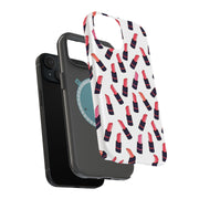 Lipstick Tough Cases For Apple iPhone (17, 16, 15, 14, 13, 12, 11, X, SE, 8, 7/ Air, Plus, Pro, Max, Mini, XR, XS), Print in USA