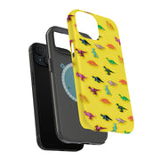 Dinasour 2 Tough Cases For Apple iPhone (17, 16, 15, 14, 13, 12, 11, X, SE, 8, 7/ Air, Plus, Pro, Max, Mini, XR, XS), Print in USA