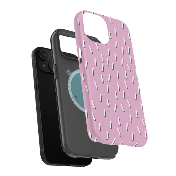Confetti Pink Tough Cases For Apple iPhone (17, 16, 15, 14, 13, 12, 11, X, SE, 8, 7/ Air, Plus, Pro, Max, Mini, XR, XS), Print in USA