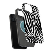 Zebra 2 Tough Cases For Apple iPhone (17, 16, 15, 14, 13, 12, 11, X, SE, 8, 7/ Air, Plus, Pro, Max, Mini, XR, XS), Print in USA