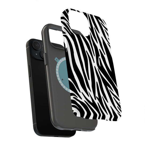 Zebra 2 Tough Cases For Apple iPhone (17, 16, 15, 14, 13, 12, 11, X, SE, 8, 7/ Air, Plus, Pro, Max, Mini, XR, XS), Print in USA