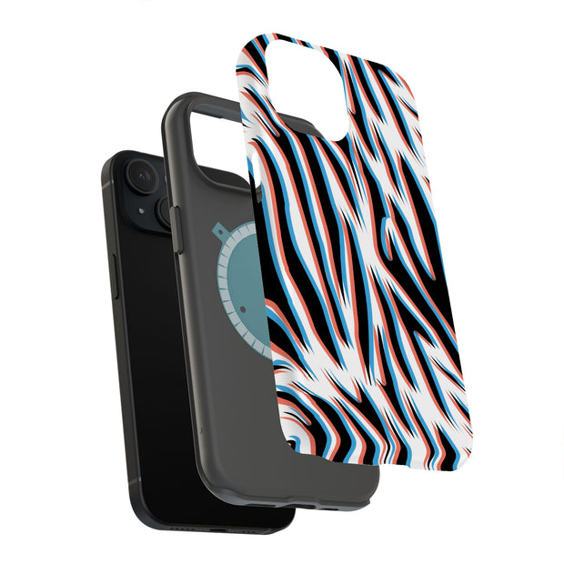3D Zebra 3 Tough Cases For Apple iPhone (17, 16, 15, 14, 13, 12, 11, X, SE, 8, 7/ Air, Plus, Pro, Max, Mini, XR, XS), Print in USA