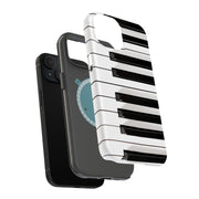 Piano Keys Tough Cases For Apple iPhone (17, 16, 15, 14, 13, 12, 11, X, SE, 8, 7/ Air, Plus, Pro, Max, Mini, XR, XS), Print in USA