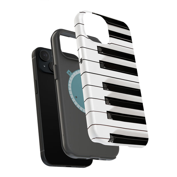 Piano Keys Tough Cases For Apple iPhone (17, 16, 15, 14, 13, 12, 11, X, SE, 8, 7/ Air, Plus, Pro, Max, Mini, XR, XS), Print in USA