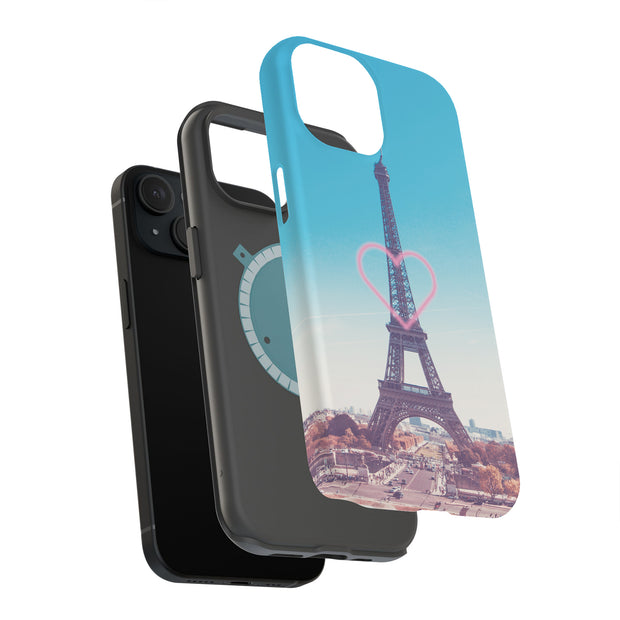 Fall in Paris Tough Cases For Apple iPhone (17, 16, 15, 14, 13, 12, 11, X, SE, 8, 7/ Air, Plus, Pro, Max, Mini, XR, XS), Print in USA