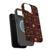 Embroidery Tough Cases For Apple iPhone (17, 16, 15, 14, 13, 12, 11, X, SE, 8, 7/ Air, Plus, Pro, Max, Mini, XR, XS), Print in USA