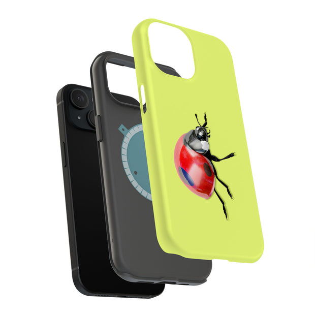 Ladybug Photo Tough Cases For Apple iPhone (17, 16, 15, 14, 13, 12, 11, X, SE, 8, 7/ Air, Plus, Pro, Max, Mini, XR, XS), Print in USA