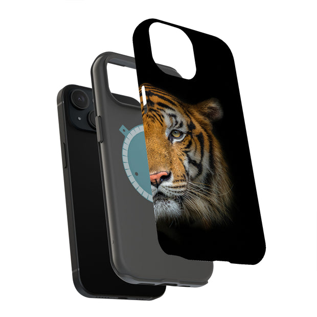 Tiger Photo Tough Cases For Apple iPhone (17, 16, 15, 14, 13, 12, 11, X, SE, 8, 7/ Air, Plus, Pro, Max, Mini, XR, XS), Print in USA