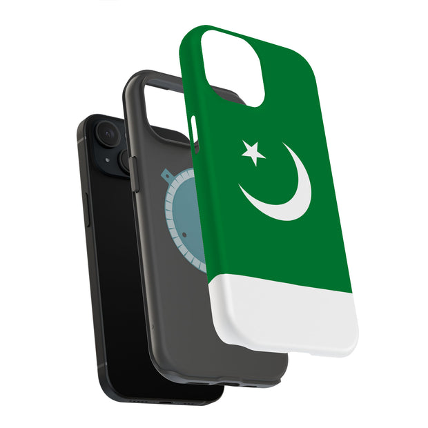 Flag Pakistan Tough Cases For Apple iPhone (17, 16, 15, 14, 13, 12, 11, X, SE, 8, 7/ Air, Plus, Pro, Max, Mini, XR, XS), Print in USA