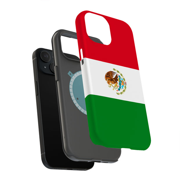 Flag Mexico Tough Cases For Apple iPhone (17, 16, 15, 14, 13, 12, 11, X, SE, 8, 7/ Air, Plus, Pro, Max, Mini, XR, XS), Print in USA