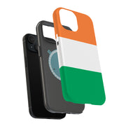 Flag Ireland Tough Cases For Apple iPhone (17, 16, 15, 14, 13, 12, 11, X, SE, 8, 7/ Air, Plus, Pro, Max, Mini, XR, XS), Print in USA