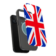 Flag UK Tough Cases For Apple iPhone (17, 16, 15, 14, 13, 12, 11, X, SE, 8, 7/ Air, Plus, Pro, Max, Mini, XR, XS), Print in USA
